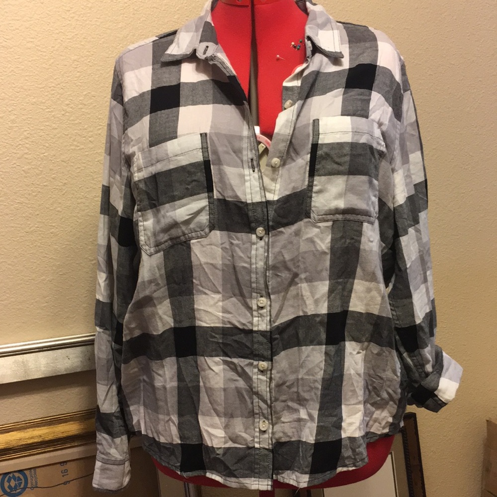 Checker Button Up Shirt